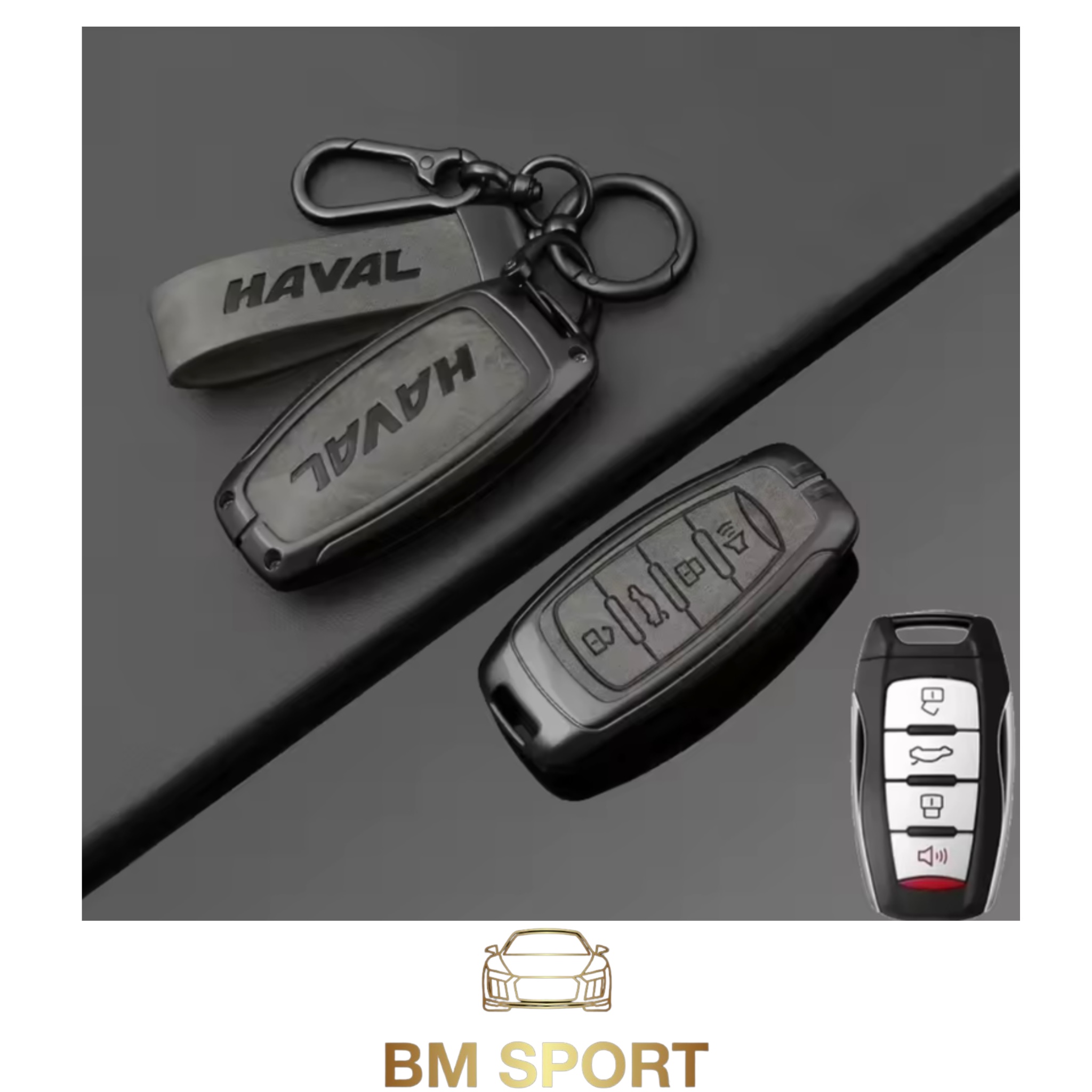 کاور ریموت  هاوال - چرم خاکستری