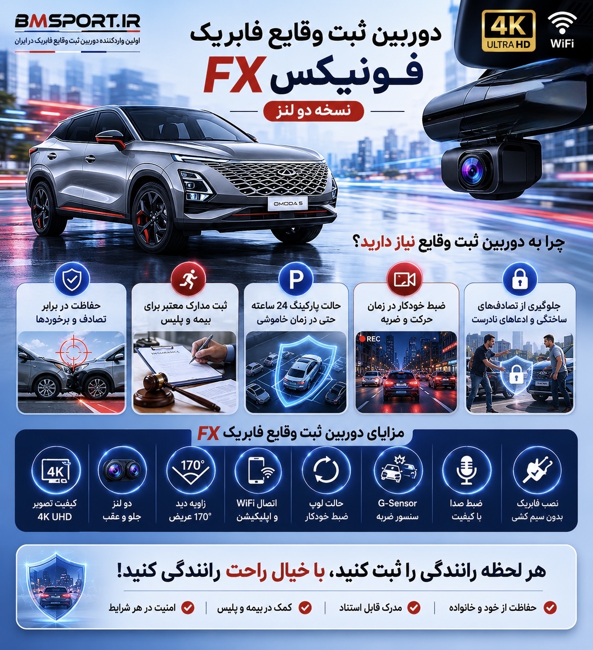 دوربین ثبت وقایع فونیکس FX (فابریک)